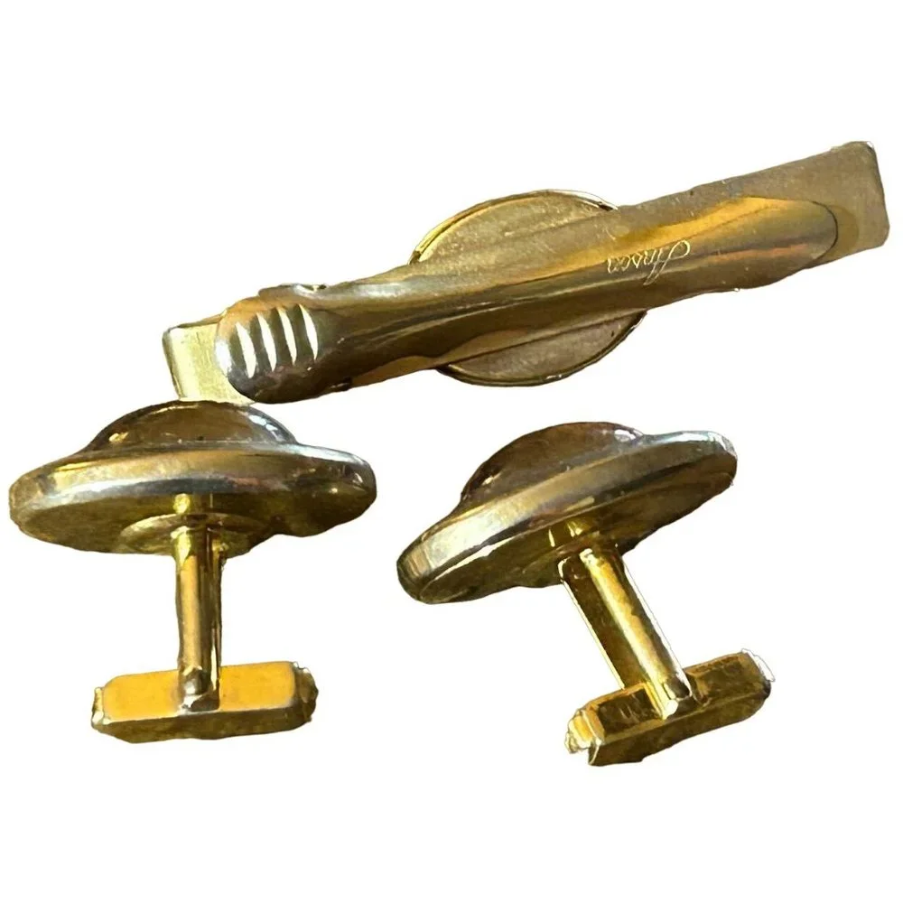 Vintage Anson‎ 1960's Tie Clip and Cufflinks